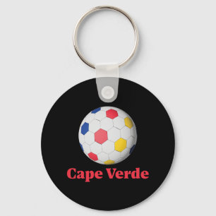 Chaveiro futebol de cabo verde