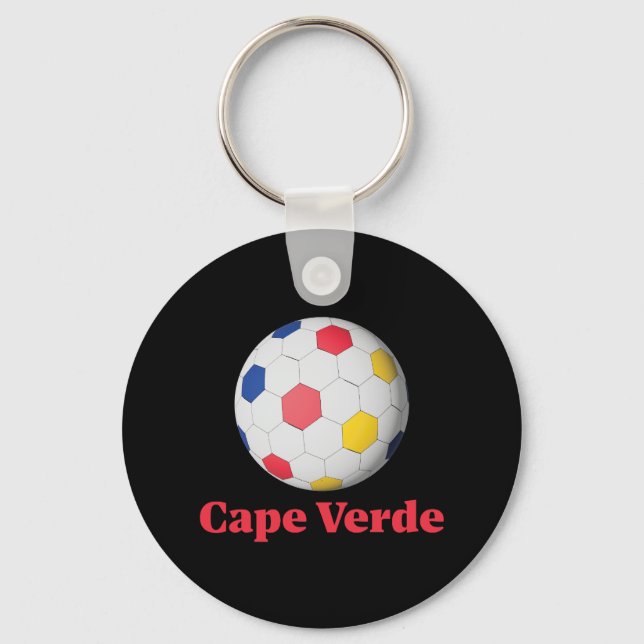 Chaveiro futebol de cabo verde (Frente)