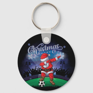 Chaveiro Futebol de Natal do Papai Noel
