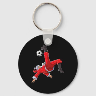 Chaveiro Futebol de Natal Papai Noel Engraçado Chute de Bic