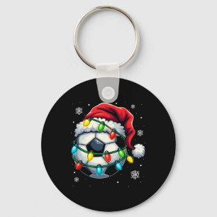 Chaveiro Futebol de Natal Por Bill Chapéu do Papai Noel Luz
