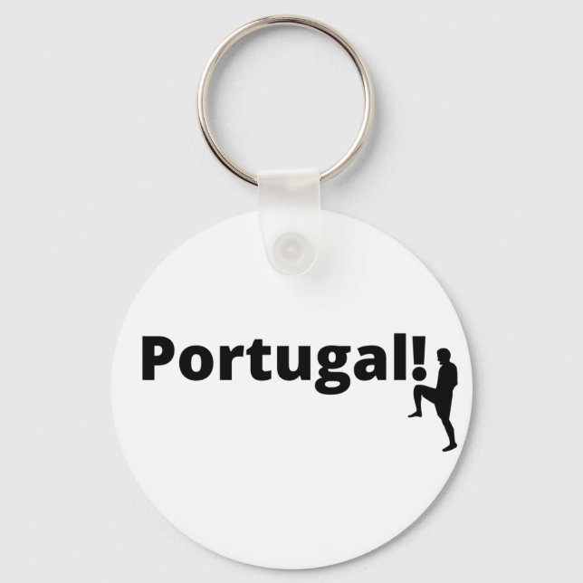 Chaveiro Futebol de Portugal, personalizável (Frente)