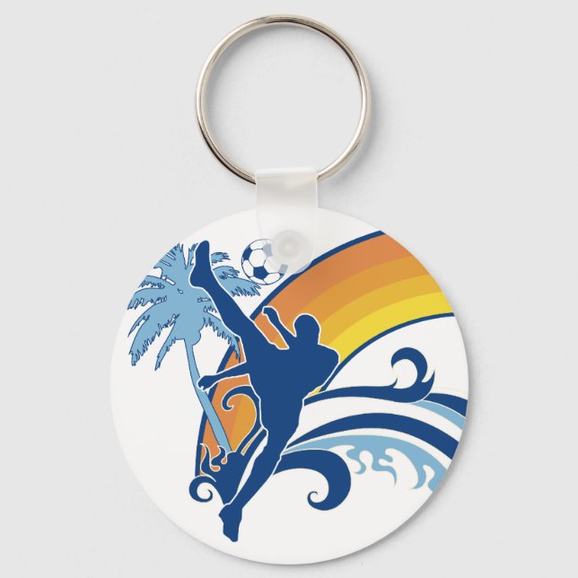Chaveiro futebol de verão. (Frente)