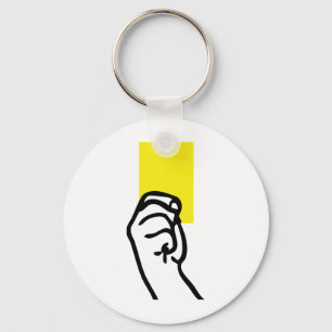 Chaveiro Futebol do cartão amarelo