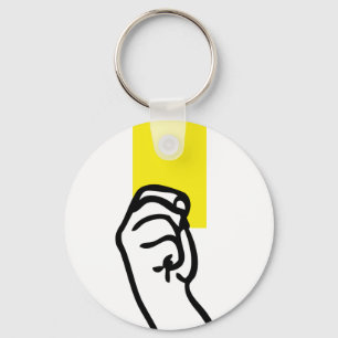 Chaveiro Futebol do cartão amarelo