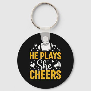 Chaveiro Futebol E Alegria Mãe Cheerleading Mãe Futebol _6
