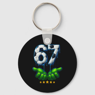 Chaveiro Futebol Engraçado 67 Seis Sete Futeboll Meme Diver