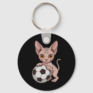 Chaveiro Futebol Fofo Sphynx Apenas Garota Que Ama Gato Bol