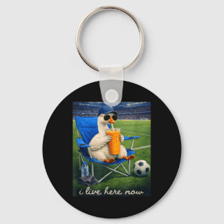 Chaveiro Futebol Funny Goose Eu Moro Aqui Agora