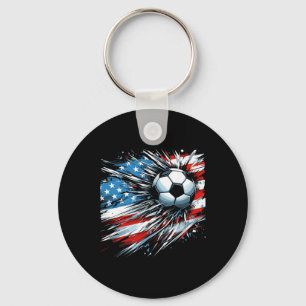 Chaveiro Futebol Ll 4 De Julho Meninos Bandeira Americana P