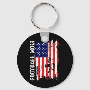 Chaveiro Futebol Mãe Americano Bandeira Patriótica Mãe 4° D