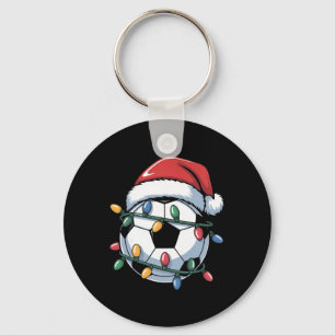 Chaveiro Futebol Natal Chapéu de Papai Noel Futebol Ll Espo