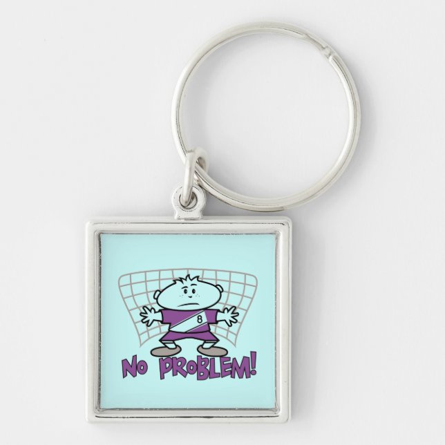 Chaveiro Futebol nenhuns t-shirt e presentes do problema (Frente)