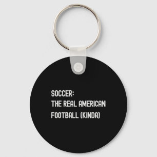 Chaveiro Futebol Pé Loco Fã Americano Jogar Jogo Piada