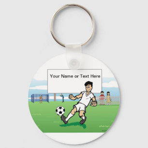 Chaveiro Futebol Personalizado, Juventude - Cartoon Masculi