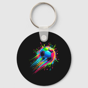 Chaveiro Futebol Tie Dye Colorido Futebol Byll
