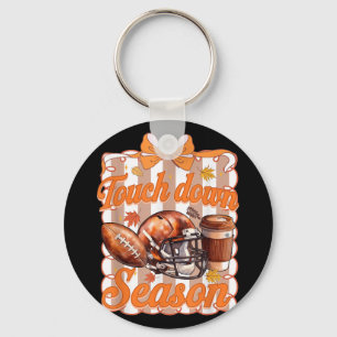 Chaveiro Futebol Touchdown Season, Fall Football Coquette,