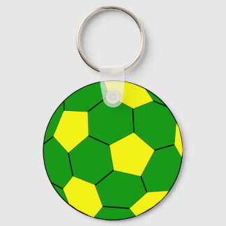 Chaveiro Futebol verde e amarelo