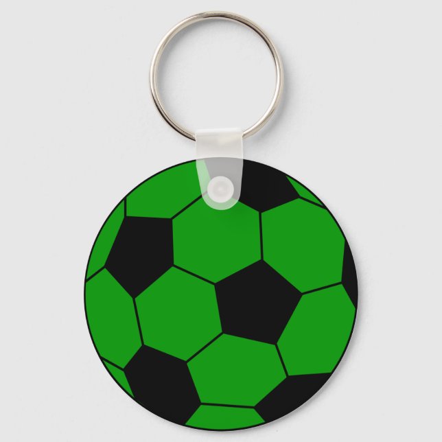 Chaveiro Futebol verde e preto (Frente)