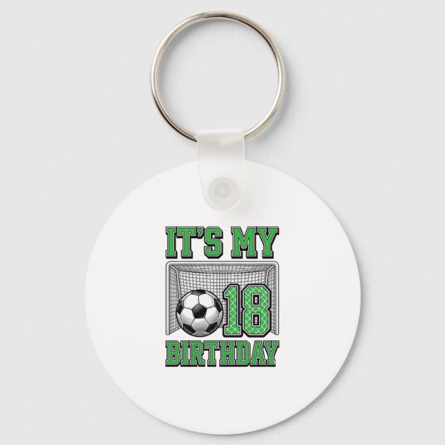 Chaveiro Futebol Vintage de 18 anos de idade (Frente)
