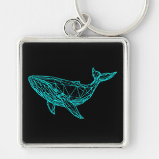 Chaveiro Futuristic Geometric Whale Keychain