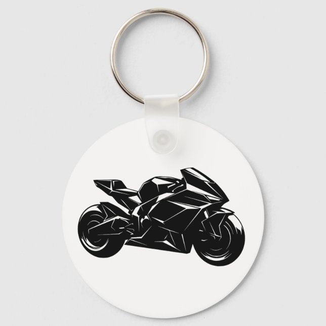 Chaveiro Futuristic Sport Motorcycle Design (Frente)