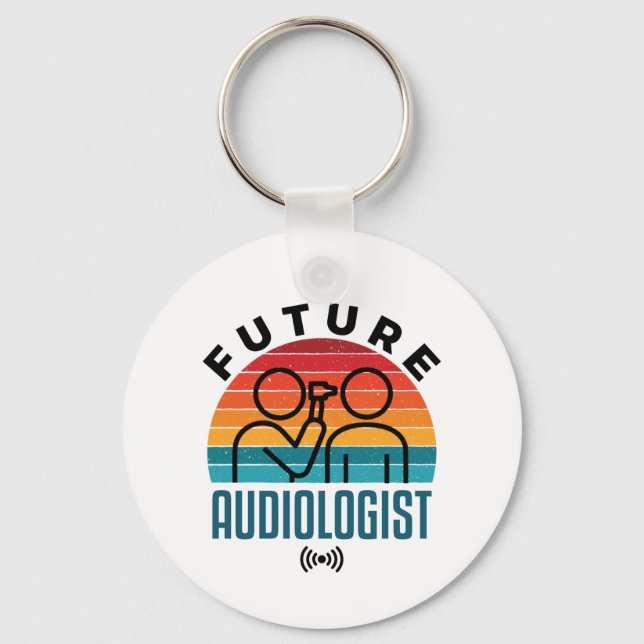 Chaveiro Futuro Audiologista Estudante de Audiologia (Frente)