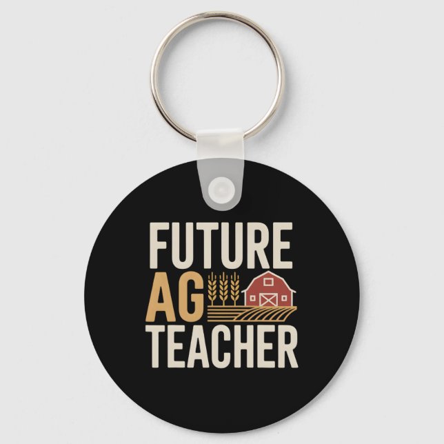 Chaveiro Futuro Professor de Agricultura  (Frente)