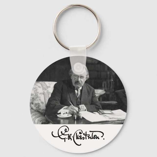 Chaveiro G. K. Chesterton no Trabalho (Frente)