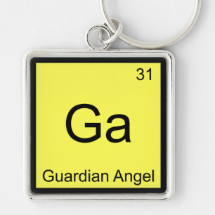 Chaveiro Ga - Símbolo de Elemento Químico do Guardian Ang