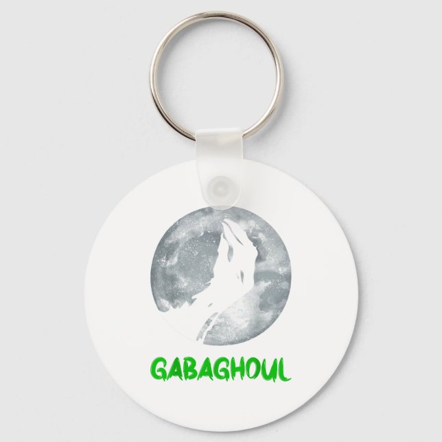 Chaveiro Gabaghoul Funny Hand Moon Bigfoot Santa Christmas  (Frente)