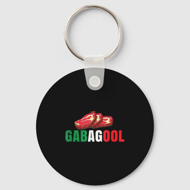 Chaveiro Gabagool Cacola Meat New Jersey Italian Pride Gift (Frente)
