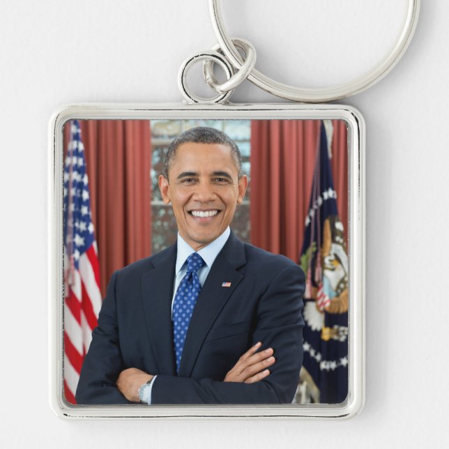 Chaveiro Gabinete Oval US 44º Presidente Obama Barack  (Frente)