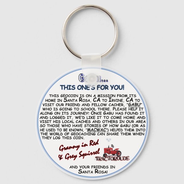 Chaveiro GabuKeychain (Frente)