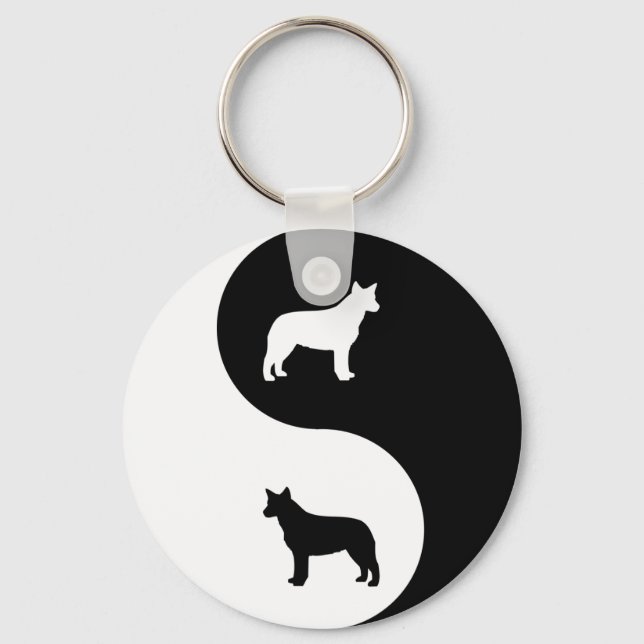 Chaveiro Gado Australiano Yin Yang (Frente)