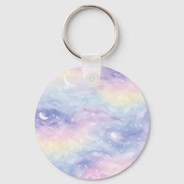 Chaveiro Galáxia Céu Pastel