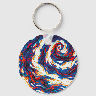 Chaveiro Galáxia Espiral Roxa