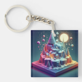 Chaveiro Galáxia Natal Feriada