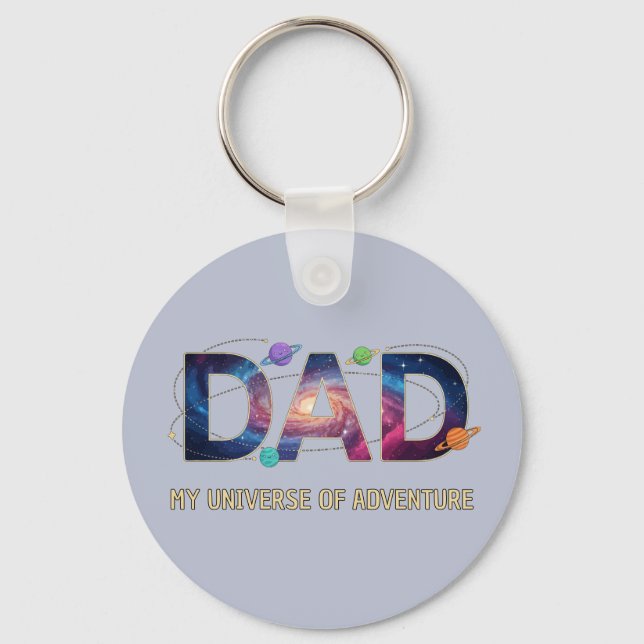 Chaveiro Galaxy Dad Universe Adventure (Frente)