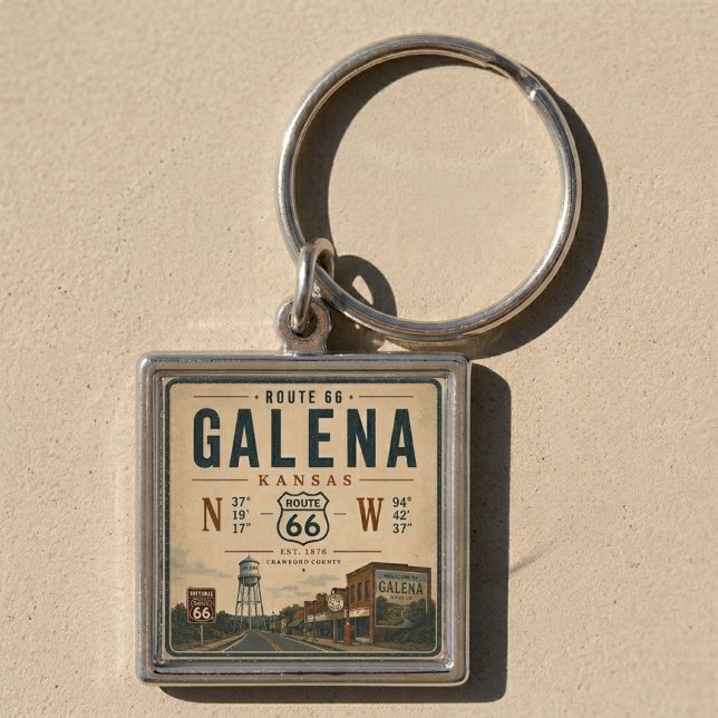 Chaveiro Galena Rota 66 Lembrança de Viagem (Criador carregado)