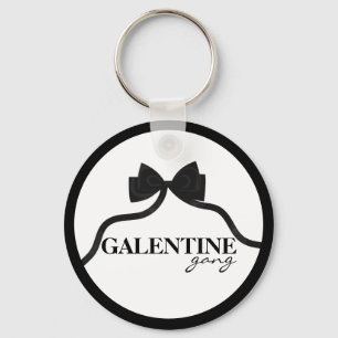 Chaveiro Galentine gang Amigo Namorados Negro Arco