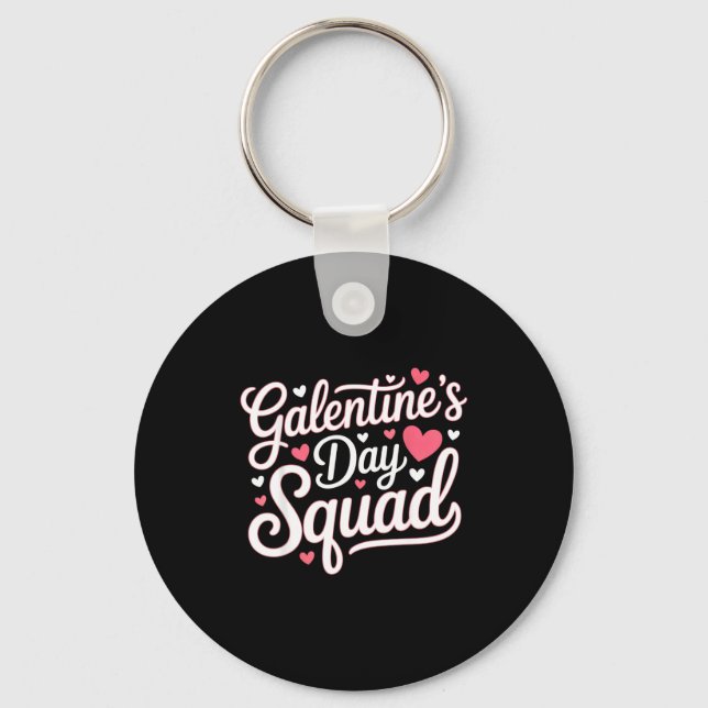 Chaveiro Galentine's Day Squad For Friends Festive Ladies V (Frente)