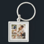Chaveiro Galeria de 4 Fotografias Personalizadas<br><div class="desc">Personalize este design com 4 de suas fotos favoritas.</div>