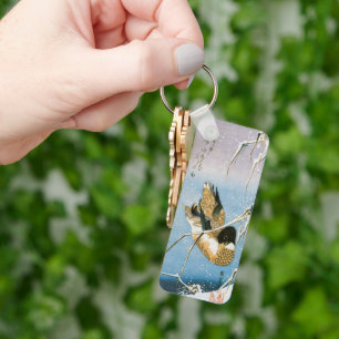 Chaveiro Galeria de Nadação de Pato Selvagem de Neve em Car