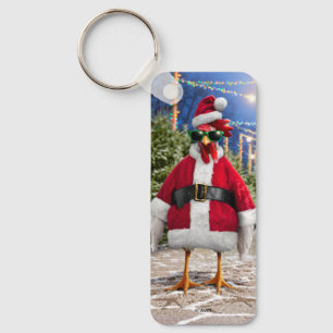 Chaveiro Galinha do Papai Noel