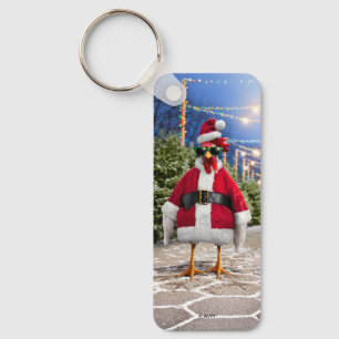 Chaveiro Galinha do Papai Noel