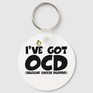 Chaveiro Galinha engraçada OCD
