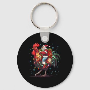 Chaveiro Galinha Lover Xmas Papais noeis Engraçados Andando