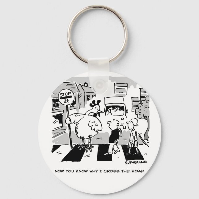 Chaveiro Galinha numa Patrulha de Cruzamento Escolar. Engra (Frente)