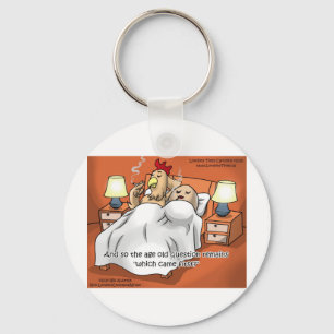 Chaveiro Galinha Ou Ovo Veio 1 rua? Ofertas e Camisetas eng